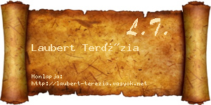 Laubert Terézia névjegykártya